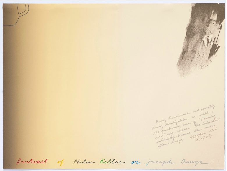 Portrait of Helen Keller or Joseph Beuys